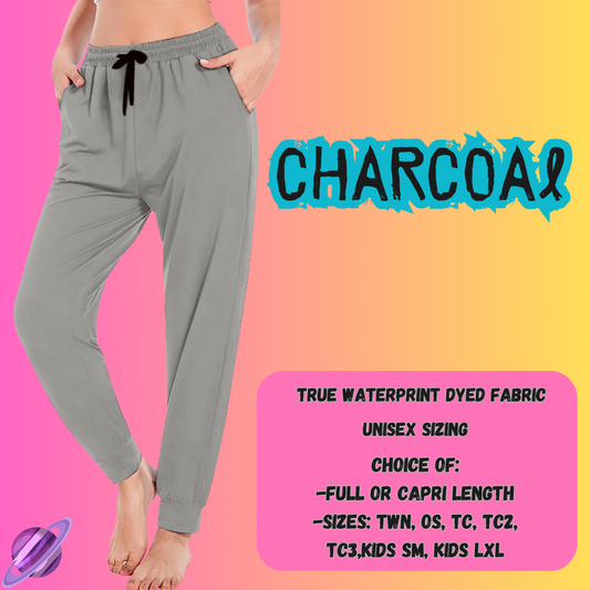 SOLID CHARCOAL- SOLID RUN - JOGGER /CAPRI PREORDER CLOSING 8/16