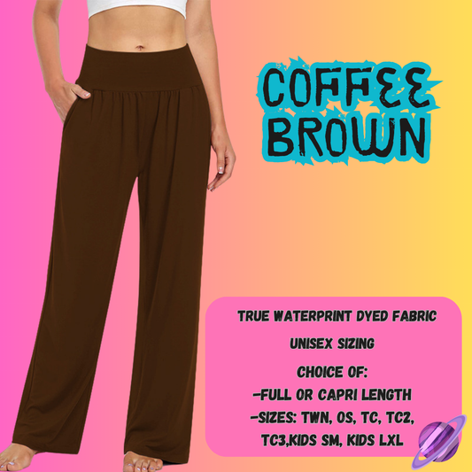 SOLID COFFEE BROWN - SOLID RUN - LOUNGER/CAPRI PREORDER CLOSING 8/16