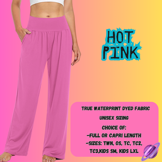SOLID HOT PINK - SOLID RUN - LOUNGER/CAPRI PREORDER CLOSING 8/16
