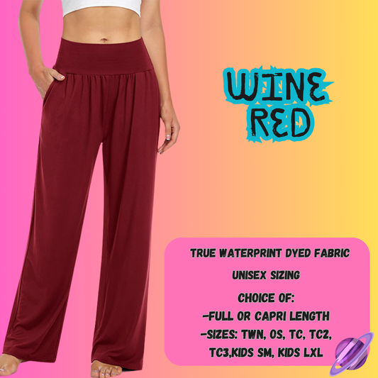 SOLID WINE RED - SOLID RUN - LOUNGER/CAPRI PREORDER CLOSING 8/16