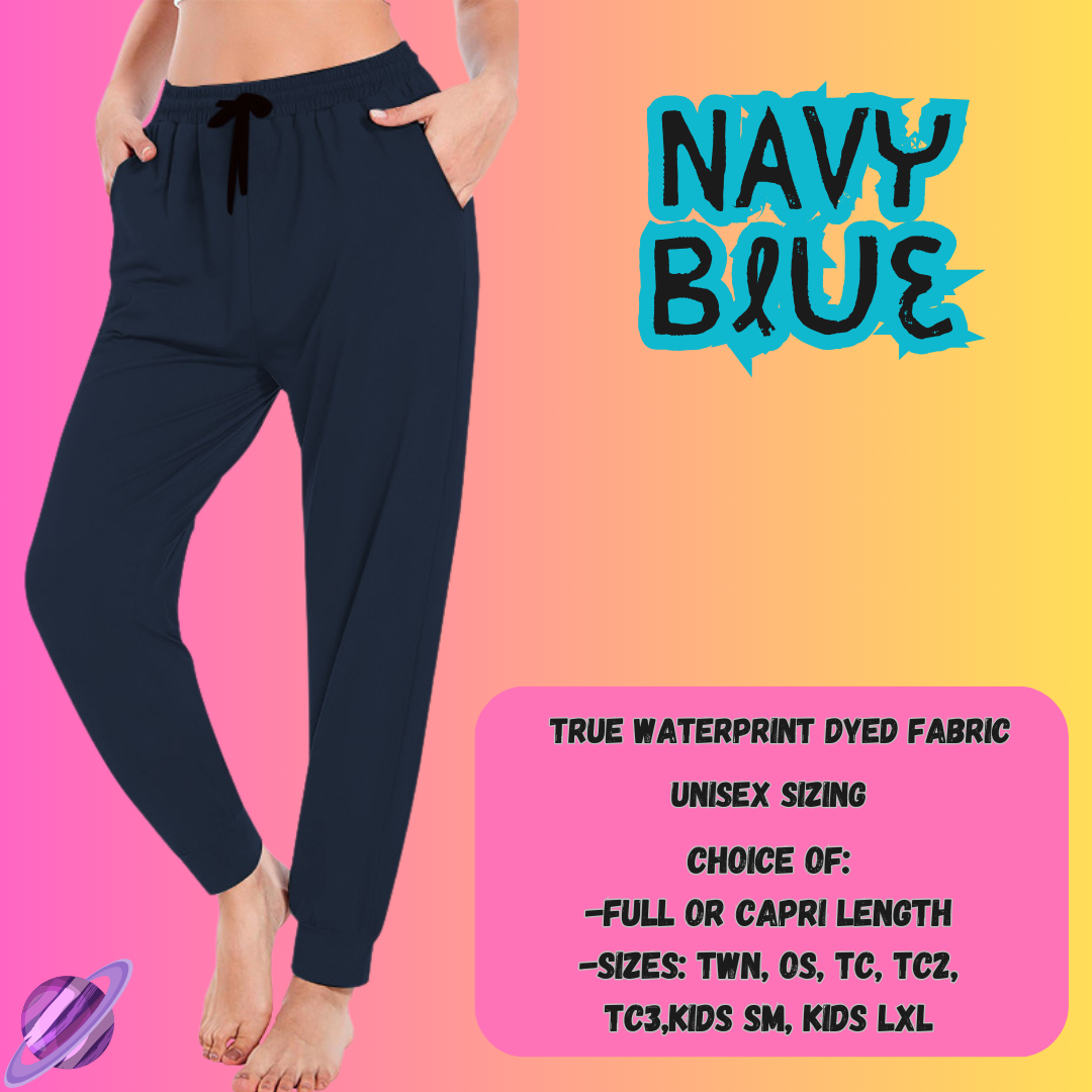 SOLID NAVY BLUE- SOLID RUN - JOGGER /CAPRI PREORDER CLOSING 8/16