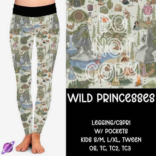 WILD PRINCESSES -B96 LEGGING/CAPRI PREORDER CLOSING 8/9
