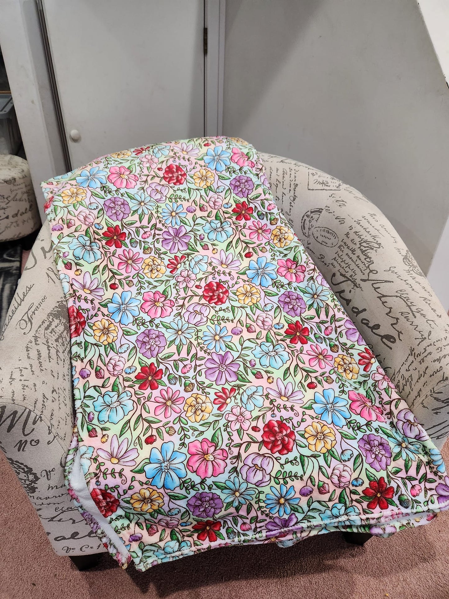 FLORAL NIGHTMARE- GIANT SHAREABLE THROW BLANKETS ROUND 7 -PREORDER CLOSING 8/18