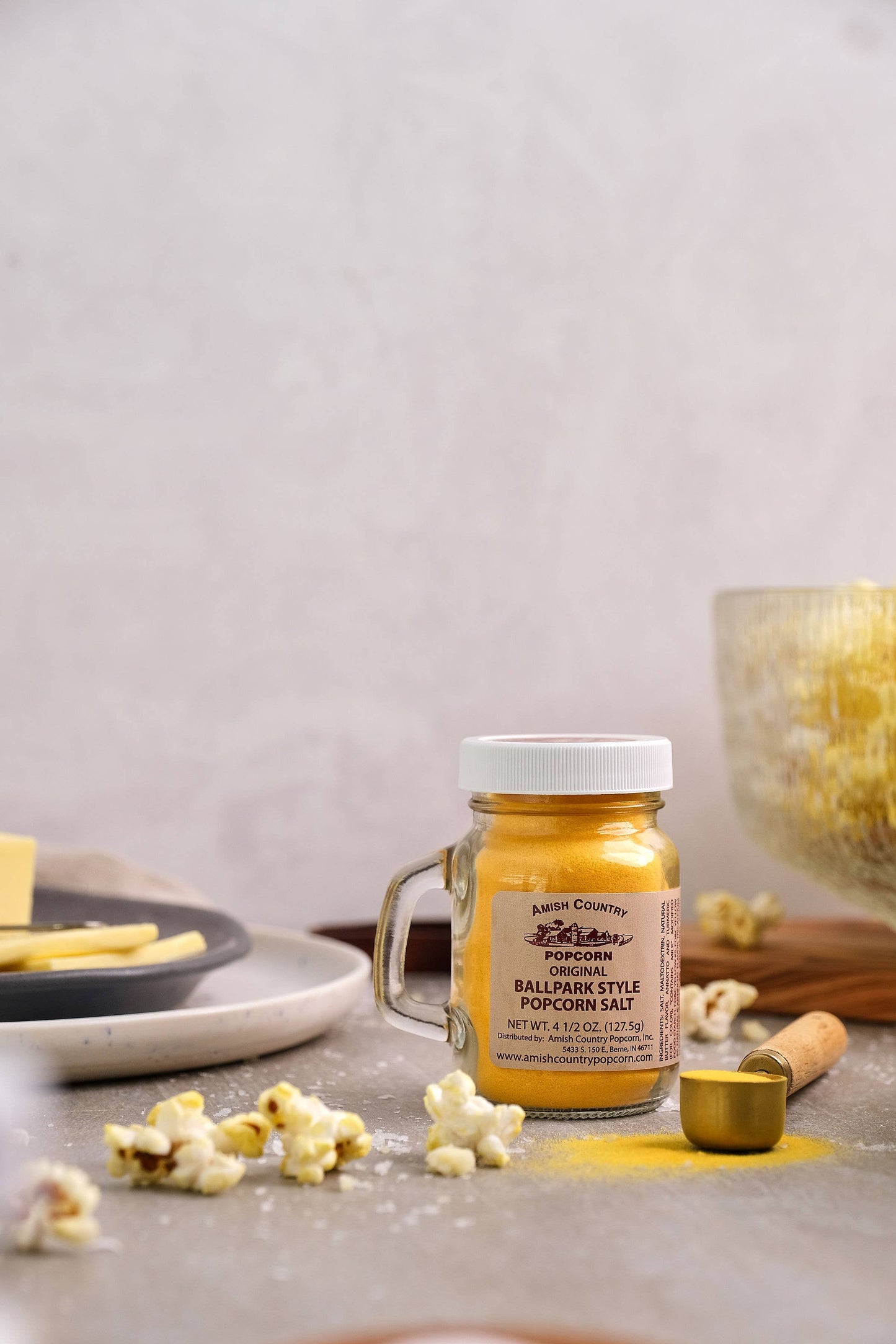 Amish Country Popcorn Ballpark-Style Popcorn Salt, 4.5oz Jar