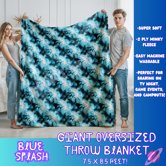 BLUE SPLASH- GIANT SHAREABLE THROW BLANKETS ROUND 7 -PREORDER CLOSING 8/18