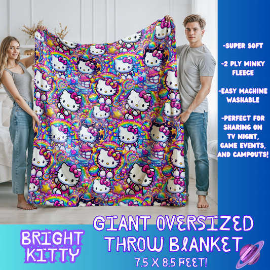 BRIGHT KITTY- GIANT SHAREABLE THROW BLANKETS ROUND 7 -PREORDER CLOSING 8/18