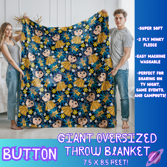 BUTTON- GIANT SHAREABLE THROW BLANKETS ROUND 7 -PREORDER CLOSING 8/18