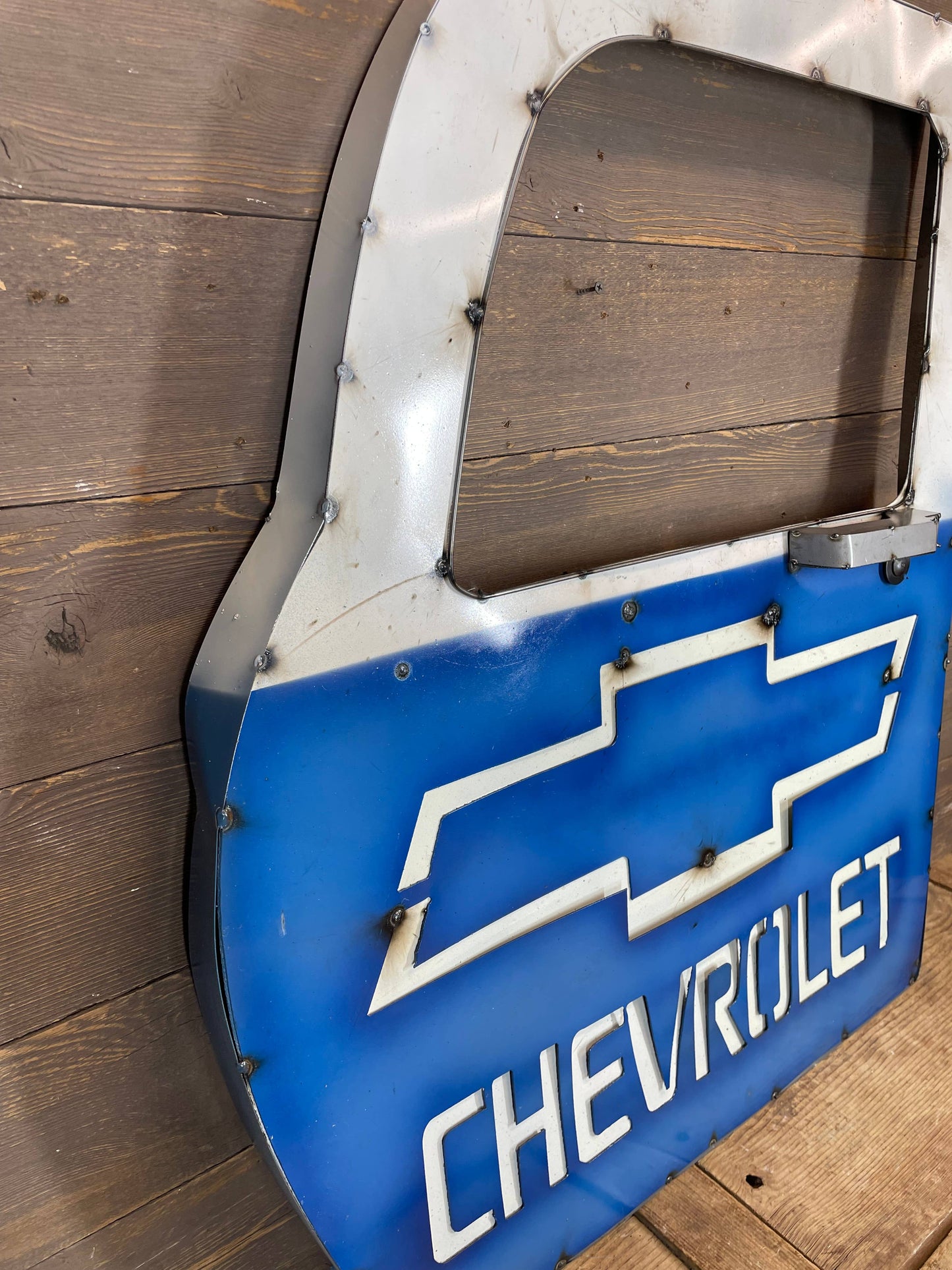 Chevrolet Wall Metal Sign-Truck Door