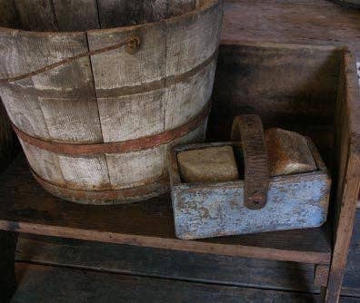 Natural Bath Bar Soaps Primitive Decor: Oatmeal Milk and Honey