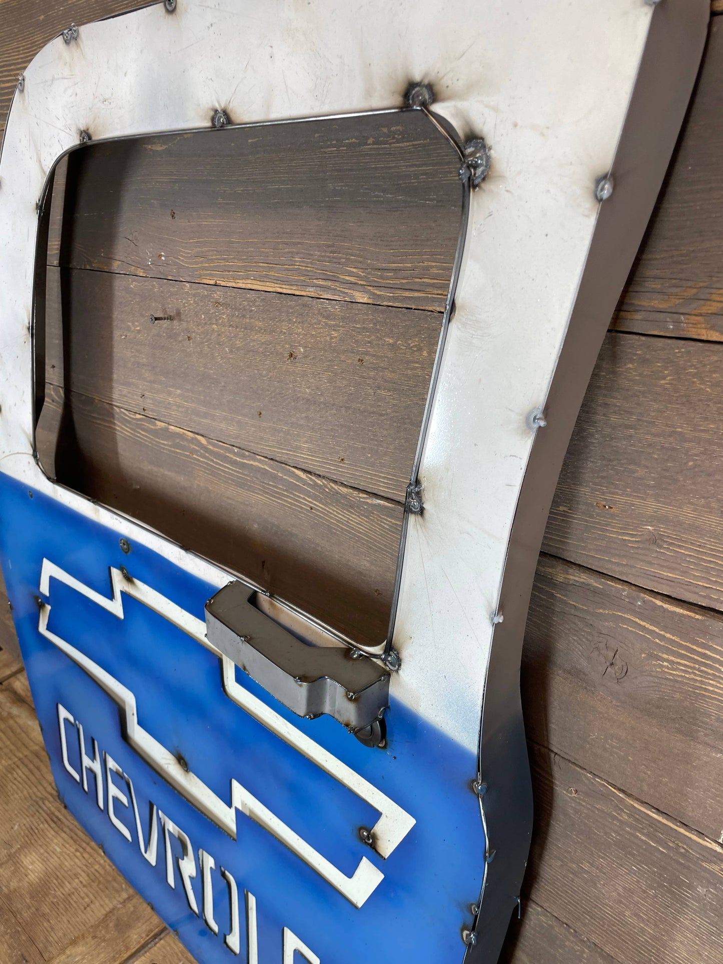 Chevrolet Wall Metal Sign-Truck Door