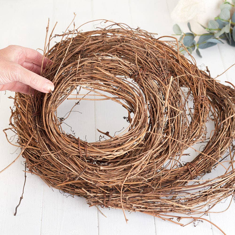 15' Dried Natural Grapevine Twig Garland