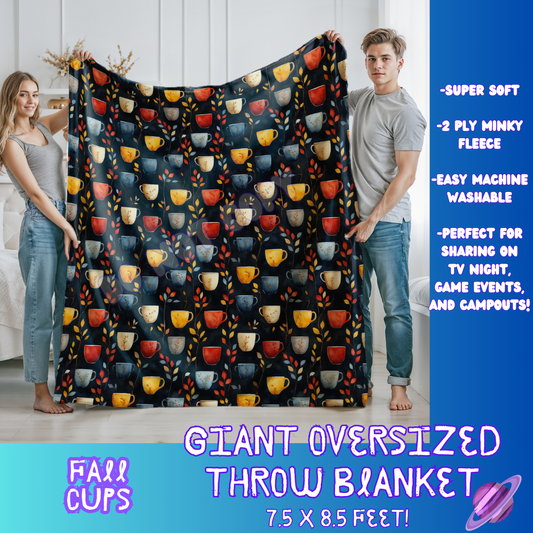 FALL CUPS- GIANT SHAREABLE THROW BLANKETS ROUND 7 -PREORDER CLOSING 8/18