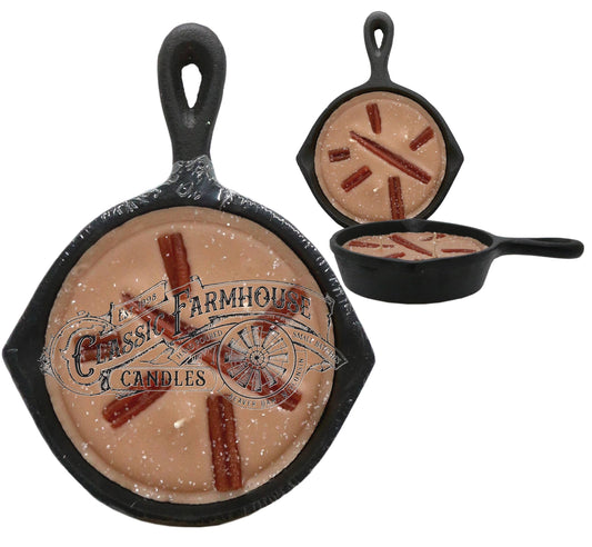 Cinnamon Clove 8 oz Cast Iron Pan Candle