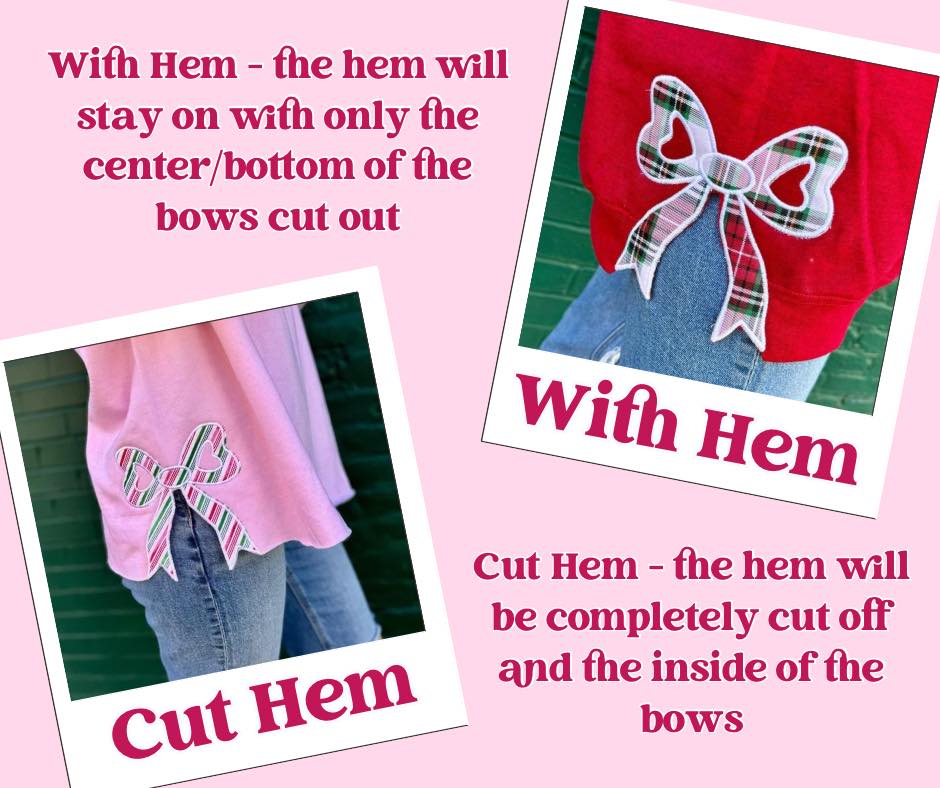 Plaid Side Bows