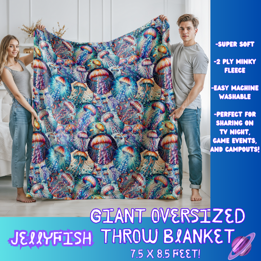 JELLY FISH- GIANT SHAREABLE THROW BLANKETS ROUND 7 -PREORDER CLOSING 8/18