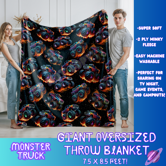 MONSTER TRUCK- GIANT SHAREABLE THROW BLANKETS ROUND 7 -PREORDER CLOSING 8/18