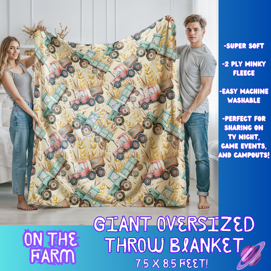 ON THE FARM- GIANT SHAREABLE THROW BLANKETS ROUND 7 -PREORDER CLOSING 8/18