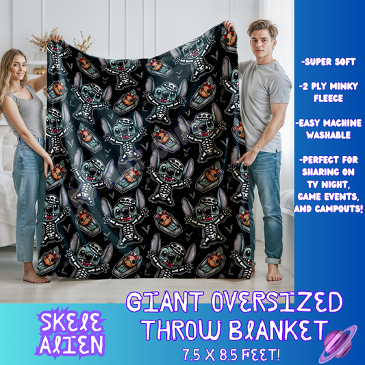 SKELE ALIEN- GIANT SHAREABLE THROW BLANKETS ROUND 7 -PREORDER CLOSING 8/18