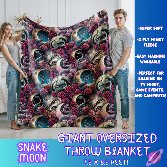 SNAKE MOON- GIANT SHAREABLE THROW BLANKETS ROUND 7 -PREORDER CLOSING 8/18