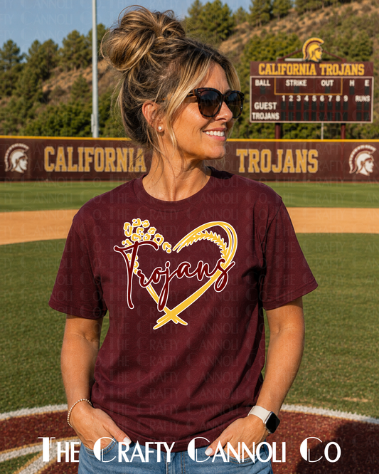 Baseball Mascot Heart