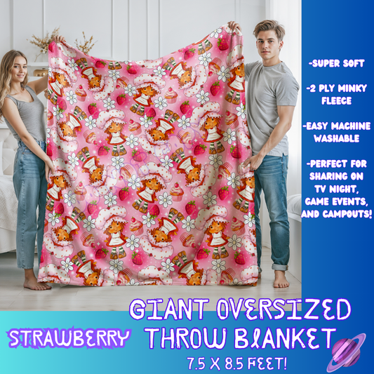 STRAWBERRY- GIANT SHAREABLE THROW BLANKETS ROUND 7 -PREORDER CLOSING 8/18