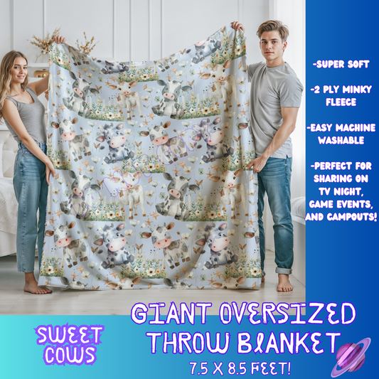 SWEET COWS- GIANT SHAREABLE THROW BLANKETS ROUND 7 -PREORDER CLOSING 8/18