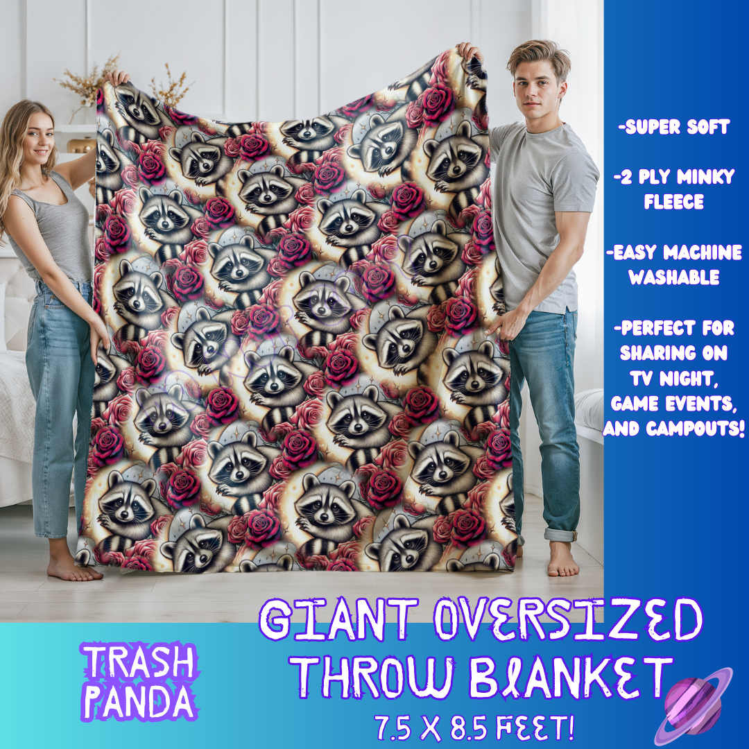 TRASH PANDA- GIANT SHAREABLE THROW BLANKETS ROUND 7 -PREORDER CLOSING 8/18