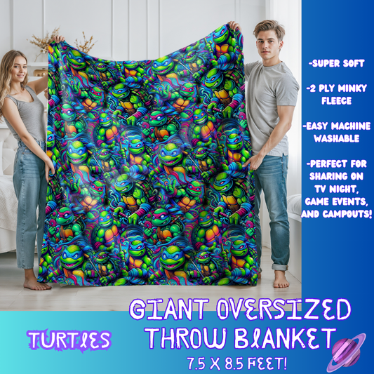 TURTLES- GIANT SHAREABLE THROW BLANKETS ROUND 7 -PREORDER CLOSING 8/18