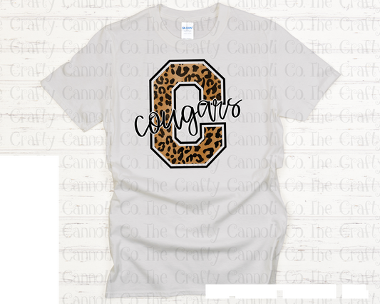 Leopard Letter Mascot