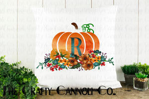 Pumpkin Monogram Pillow