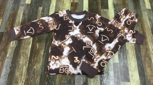 Brown Branded PJ's
