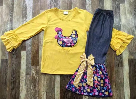 Yellow Chicken Floral
